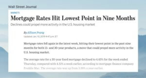 Mortgage Rates Hit Lowest Point